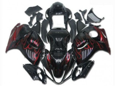 ABS Kits Carenado GSXR 1300 Hayabusa 08-19 - Negro Rojo