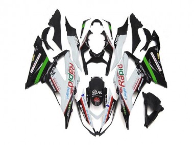 ABS Kits Carenado ZX6R 13-18 - Blanco Negro
