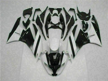 ABS Plástica ZX6R 09-12 - Blanco Negro