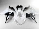 ABS Plástica ZX6R 13-18 - Blanco Negro ABS Plástica ZX6R 13-18 - Blanco Negro