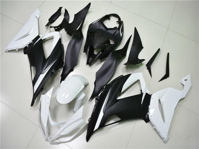 ABS Plástica ZX6R 13-18 - Blanco Negro ABS Plástica ZX6R 13-18 - Blanco Negro