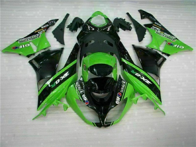 ABS Plástico ZX6R 09-12 - Verde Negro ABS Plástico ZX6R 09-12 - Verde Negro