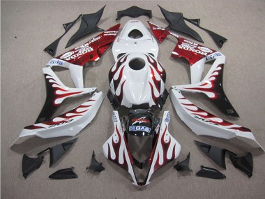 Carenado CBR 1000 RR 04-05 - Blanco Rojo Llama Tiburón