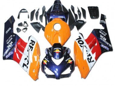 Carenado CBR 1000 RR 04-05 - Naranja Rojo Azul Repsol