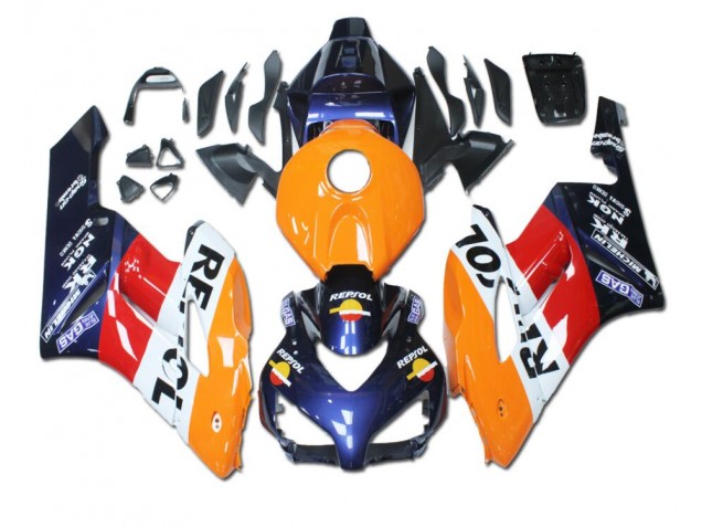 Carenado CBR 1000 RR 04-05 - Naranja Rojo Azul Repsol Carenado CBR 1000 RR 04-05 - Naranja Rojo Azul Repsol