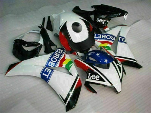 Carenado CBR 1000 RR 08-11 - Blanco Azul Rojo Eurobet Lee Carenado CBR 1000 RR 08-11 - Blanco Azul Rojo Eurobet Lee