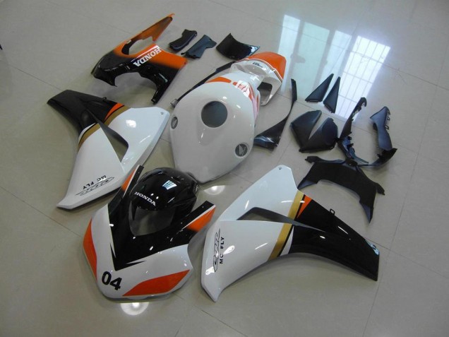 Carenado CBR 1000 RR 08-11 - Blanco & Negro & Naranja Carrera Carenado CBR 1000 RR 08-11 - Blanco & Negro & Naranja Carrera