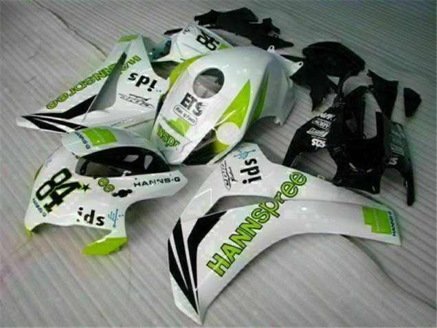 Carenado CBR 1000 RR 08-11 - Blanco Verde Hannspree 84 Carenado CBR 1000 RR 08-11 - Blanco Verde Hannspree 84
