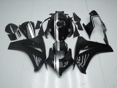 Carenado CBR 1000 RR 08-11 - Brillante Negro con Plata Raya