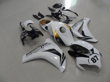 Carenado CBR 1000 RR 08-11 - Negro y blanco y dorado