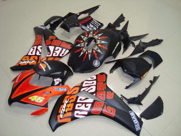 Carenado CBR 1000 RR 08-11 - Rossi Negro Mate