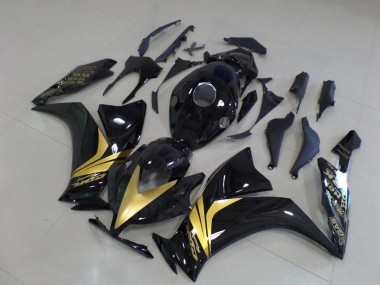 Carenado CBR 1000 RR 12-16 - Brillante Negro Oro Pegatinas