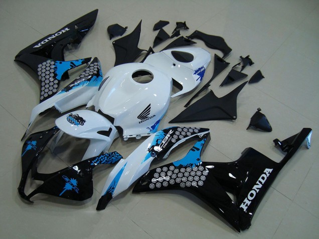Carenado CBR 600 RR 07-08 - Blanco Negro Azul Carenado CBR 600 RR 07-08 - Blanco Negro Azul