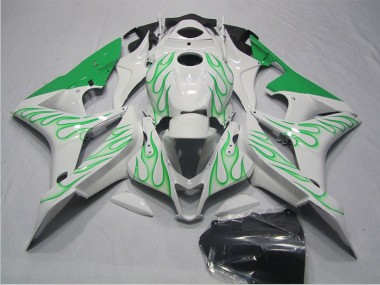 Carenado CBR 600 RR 07-08 - Blanco Verde Llama