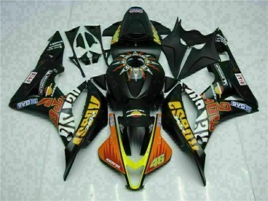 Carenado CBR 600 RR 07-08 - Negro Amarillo Repsol 46