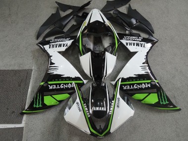 Carenado CBR 600 RR 07-08 - Negro Blanco Monster Pizzoli