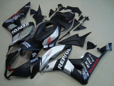 Carenado CBR 600 RR 07-08 - Negro Mate Plata Repsol