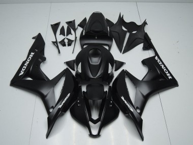 Carenado CBR 600 RR 07-08 - Negro Mate con Blanco Pegatinas