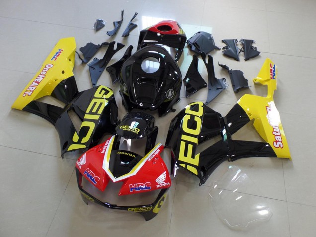 Carenado CBR 600 RR 13-21 - Amarillo Negro Geico Carenado CBR 600 RR 13-21 - Amarillo Negro Geico