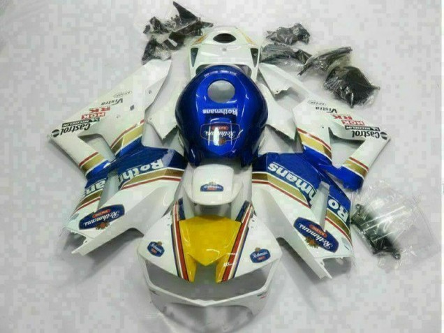 Carenado CBR 600 RR 13-21 - Blanco Azul Carenado CBR 600 RR 13-21 - Blanco Azul