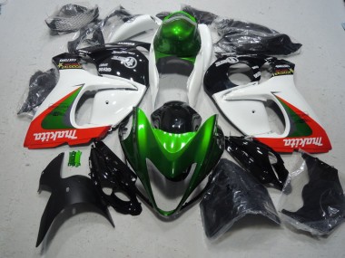 Carenado GSXR 1300 Hayabusa 08-19 - Blanco Verde Makita