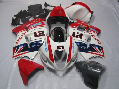 Carenado GSXR 1300 Hayabusa 96-07 - Blanco Rojo Xerox 21