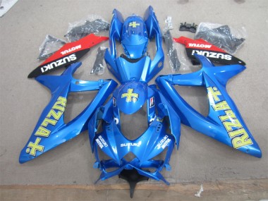 Carenado GSXR 600 K8 08-10 - Azul Amarillo Rizla Blanco Motul