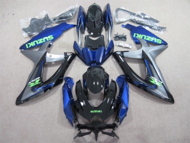 Carenado GSXR 600 K8 08-10 - Azul Verde Calcomanía