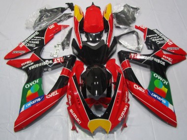 Carenado GSXR 600 K8 08-10 - Rojo Negro Jomo