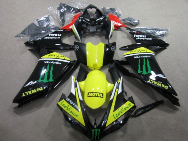Carenado R1 07-08 - Negro Amarillo Motul Leovince Carenado R1 07-08 - Negro Amarillo Motul Leovince