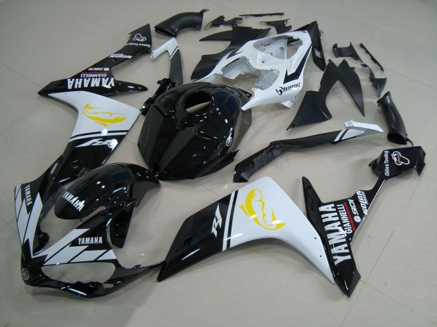 Carenado R1 07-08 - Negro Blanco Dolphin Carenado R1 07-08 - Negro Blanco Dolphin
