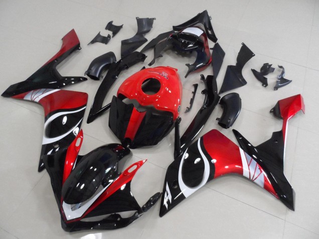 Carenado R1 07-08 - Negro Rojo Brillante Carenado R1 07-08 - Negro Rojo Brillante