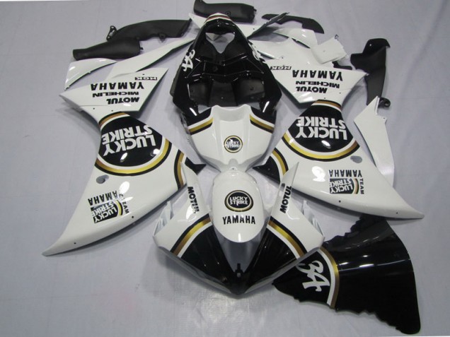 Carenado R1 09-11 - Negro Blanco Lucky Strike Carenado R1 09-11 - Negro Blanco Lucky Strike