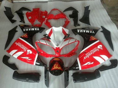 Carenado R1 12-14 - Rojo Blanco & Negro Graphic