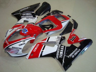 Carenado R1 98-99 - Negro Rojo Pegatinas