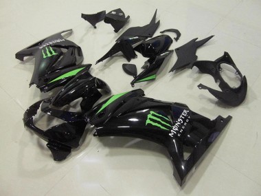 Carenado ZX 250R 08-12 - Negro Verde Monster Energy