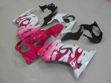 Carenado ZX 250R 08-12 - Rosa Blanco