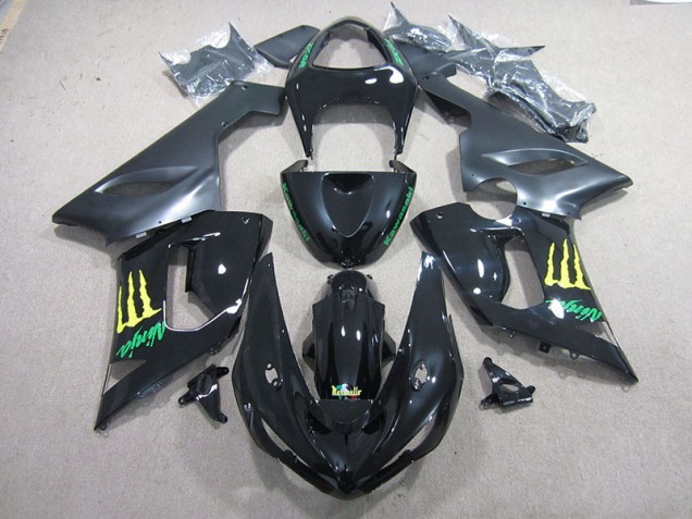 Carenado ZX6R 05-06 - Negro Verde Ninja Carenado ZX6R 05-06 - Negro Verde Ninja