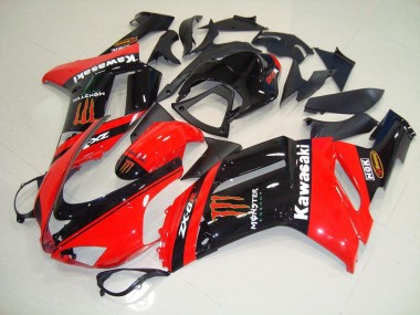 Carenado ZX6R 07-08 - Monster In Rojo