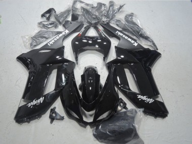 Carenado ZX6R 07-08 - Negro Blanco Ninja