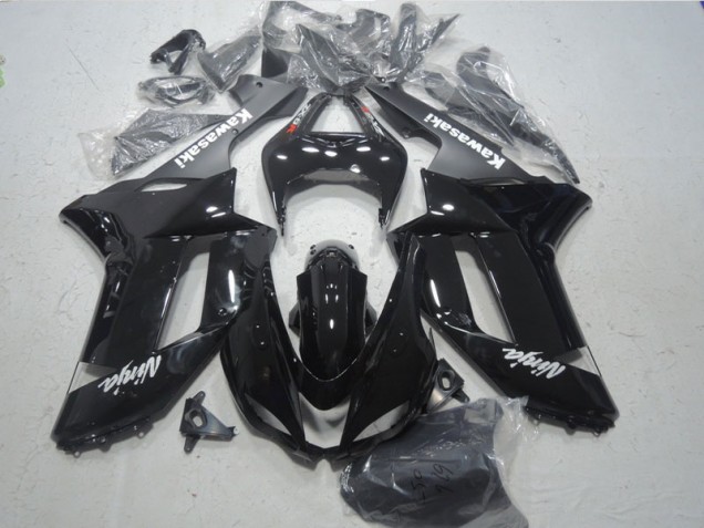 Carenado ZX6R 07-08 - Negro Blanco Ninja