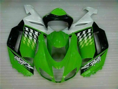 Carenado ZX6R 07-08 - Verde Blanco Ninja