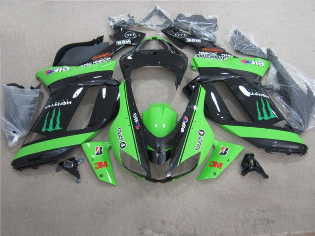 Carenado ZX6R 07-08 - Verde Negro 3M Monster Carenado ZX6R 07-08 - Verde Negro 3M Monster