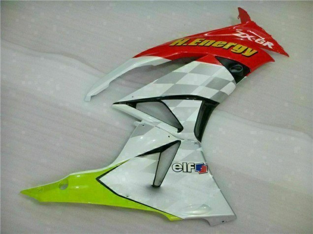 Carenado ZX6R 09-12 - Blanco Rojo H. Energy Carenado ZX6R 09-12 - Blanco Rojo H. Energy