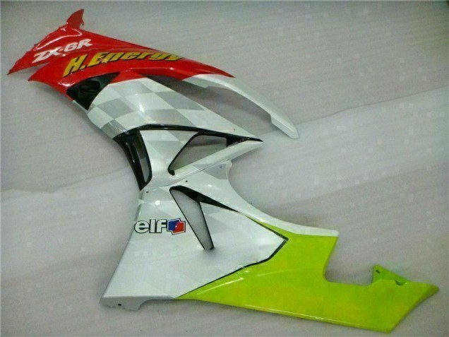 Carenado ZX6R 09-12 - Blanco Rojo H. Energy Carenado ZX6R 09-12 - Blanco Rojo H. Energy