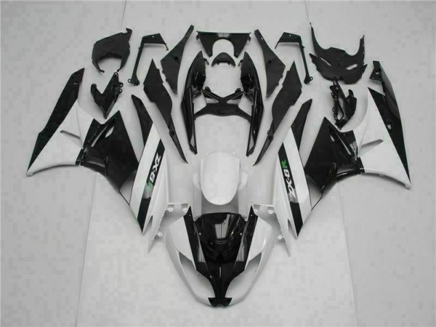 Carenado ZX6R 09-12 - Negro Blanco Carenado ZX6R 09-12 - Negro Blanco