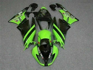 Carenado ZX6R 09-12 - Negro Verde 3M Touch4