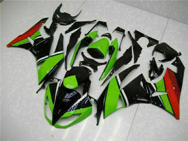 Carenado ZX6R 09-12 - Negro Verde Roja Carenado ZX6R 09-12 - Negro Verde Roja