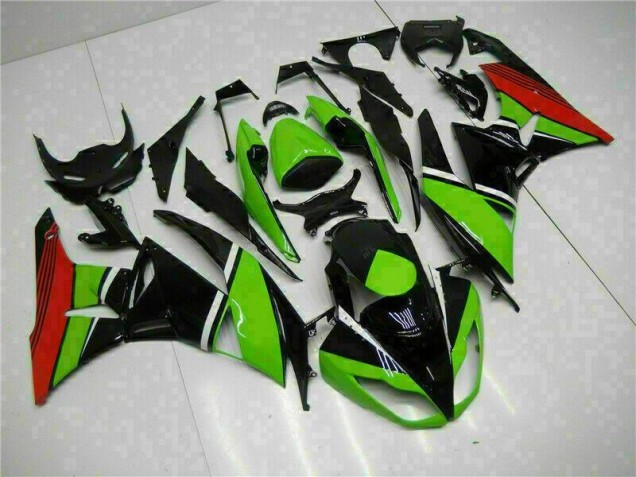 Carenado ZX6R 09-12 - Negro Verde Roja Carenado ZX6R 09-12 - Negro Verde Roja