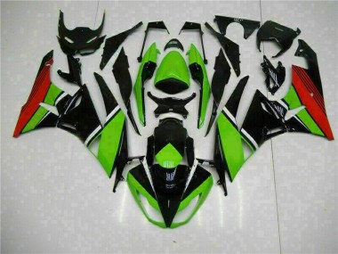 Carenado ZX6R 09-12 - Negro Verde Roja